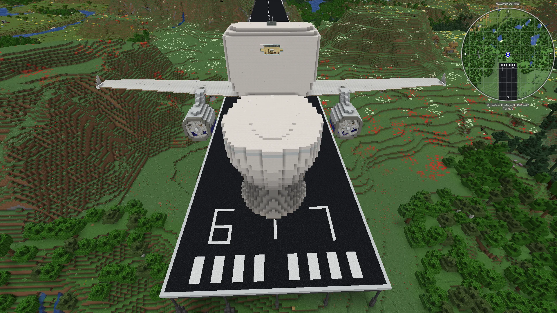 The Flying Throne (Toilet) FT-8 with Smooth Quartz, White Envelope, Copycat Panel, White Sail, White Symmetric Sail, White Concrete, Smooth Quartz Slab, and Gray Symmetric Sail, visible proportions, and a 137 x 61 x 108 schematic footprint.