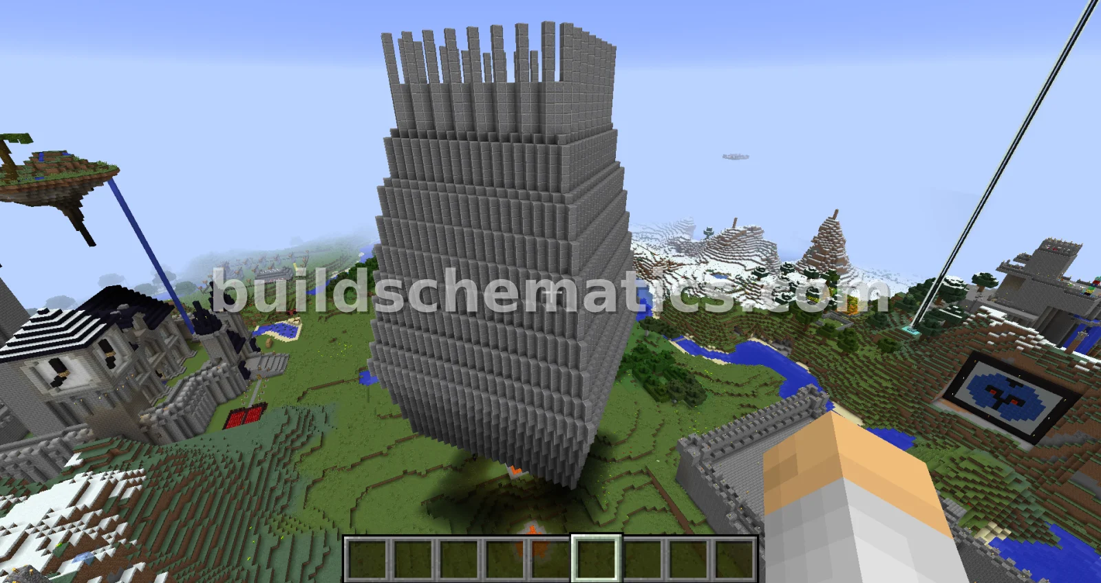 Aincrad Floating Castle Structure — view 2