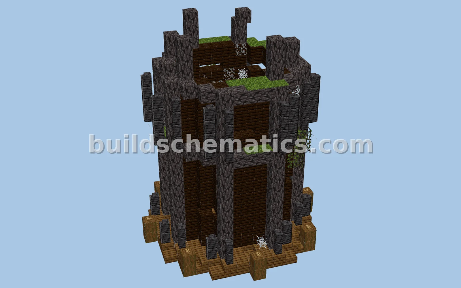Rustic Ruined Grainsilo Structure