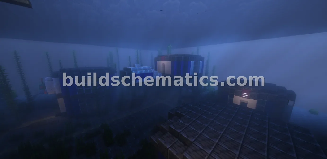 Underwater Village Minecraft Build — view 2