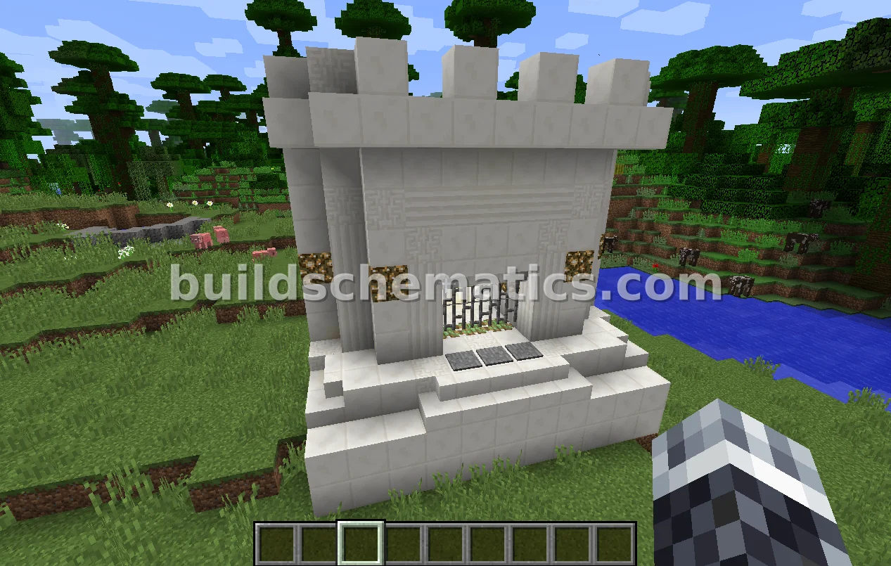 Medieval Castle Gate with Security Features — view 2