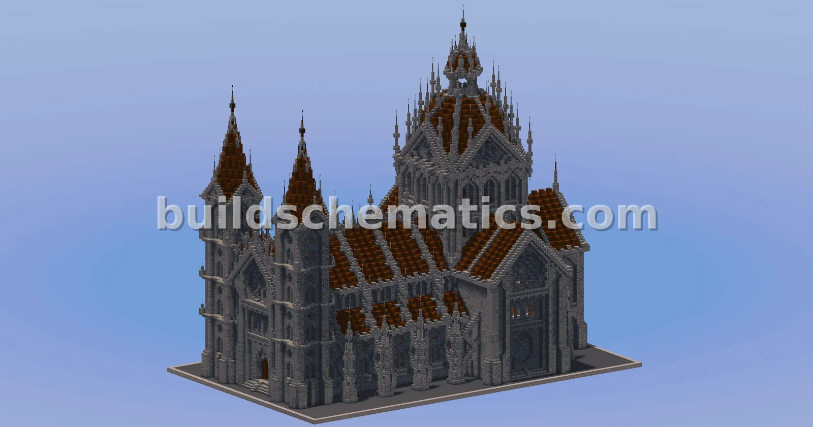 Gothic Cathedral Minecraft Structure