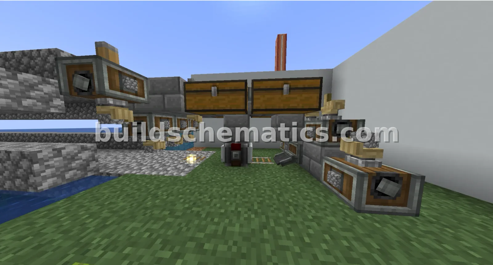 Automatic Bridge Builder Minecart Contraption