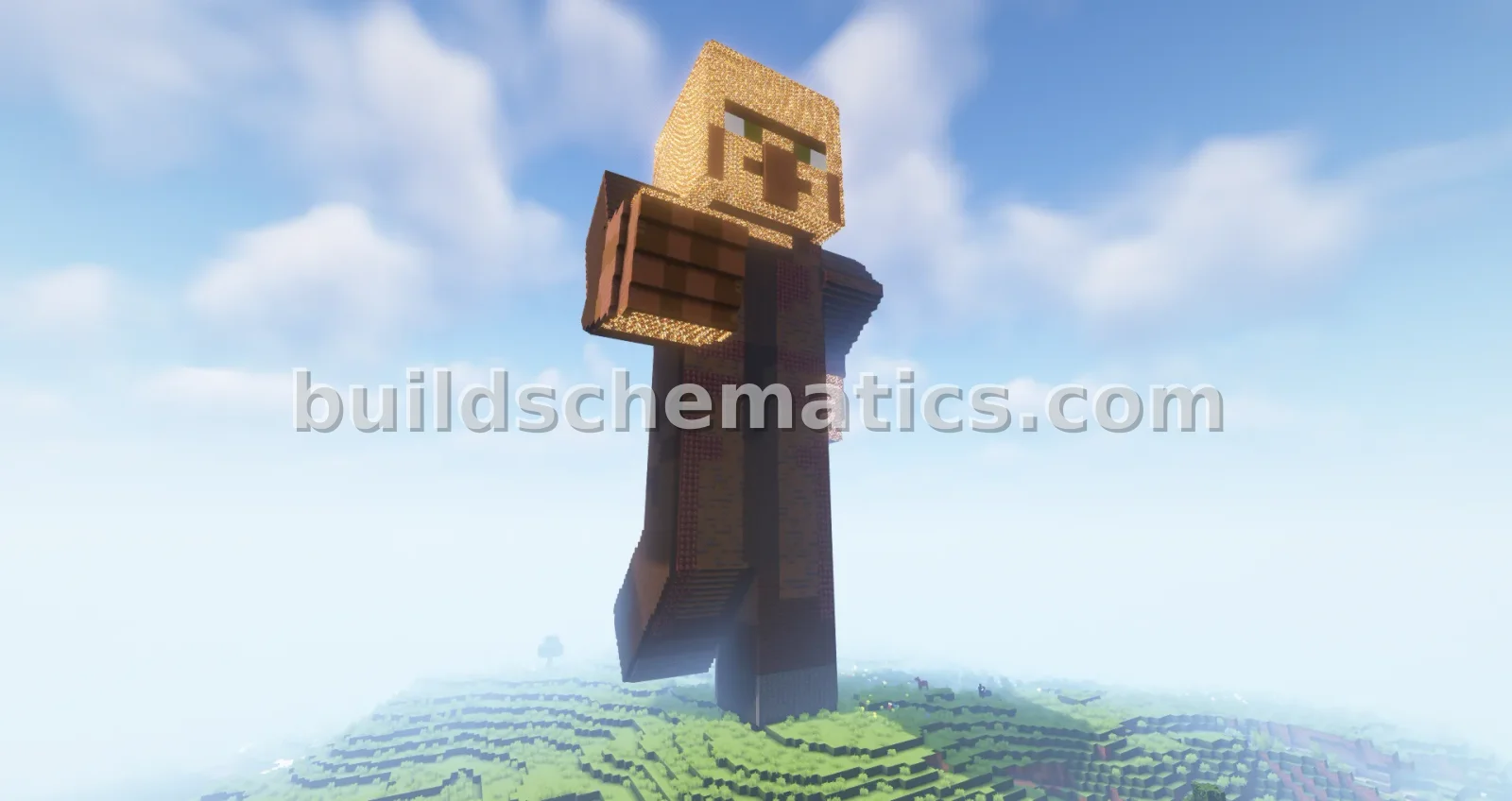 Villager Skin Statue Minecraft 120 Height