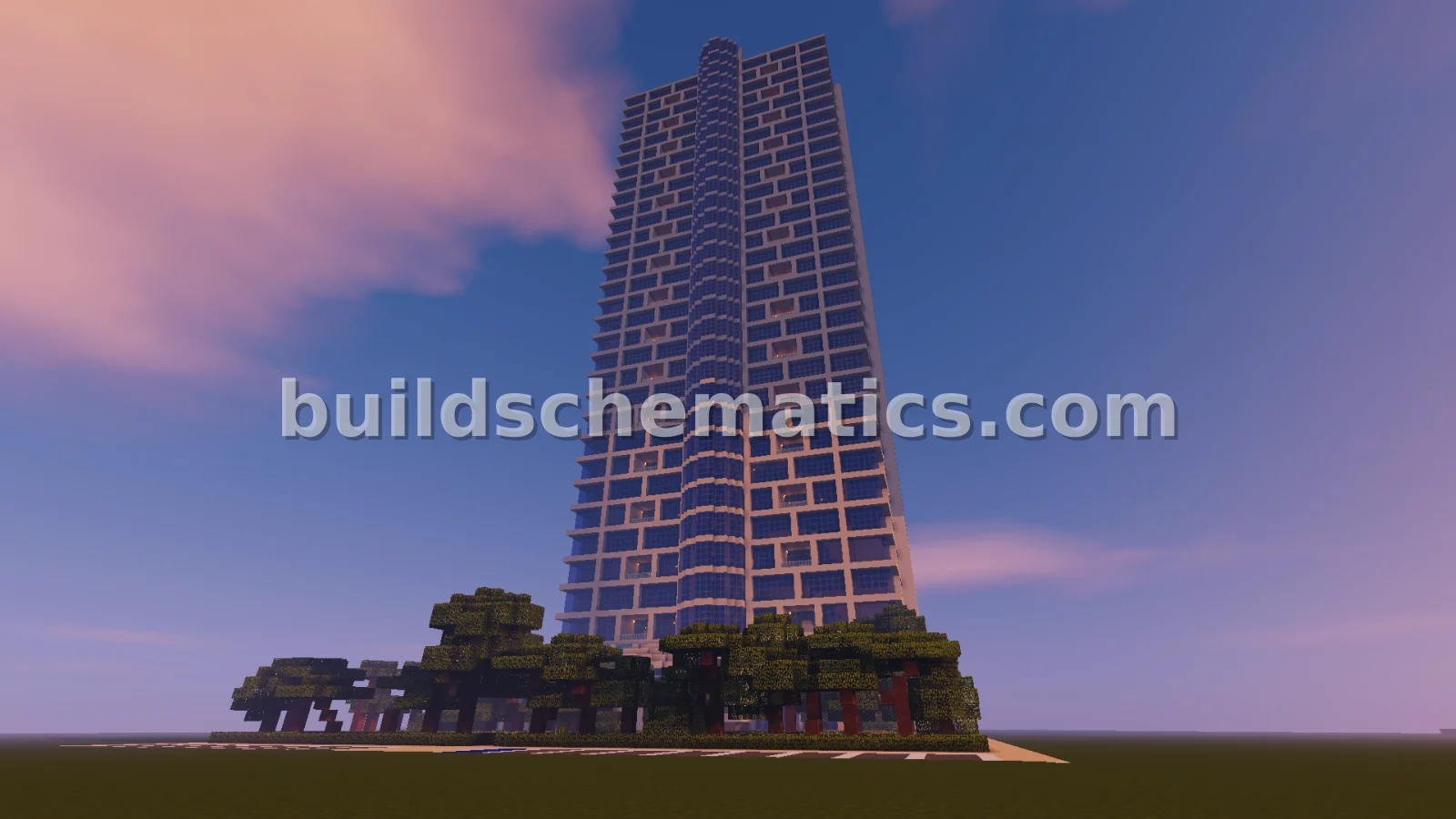 Modern Apartment Tower with Amenities