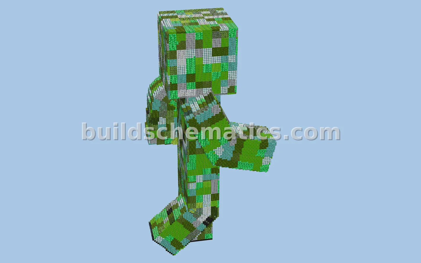 Minecraft Creeper Skin Statue