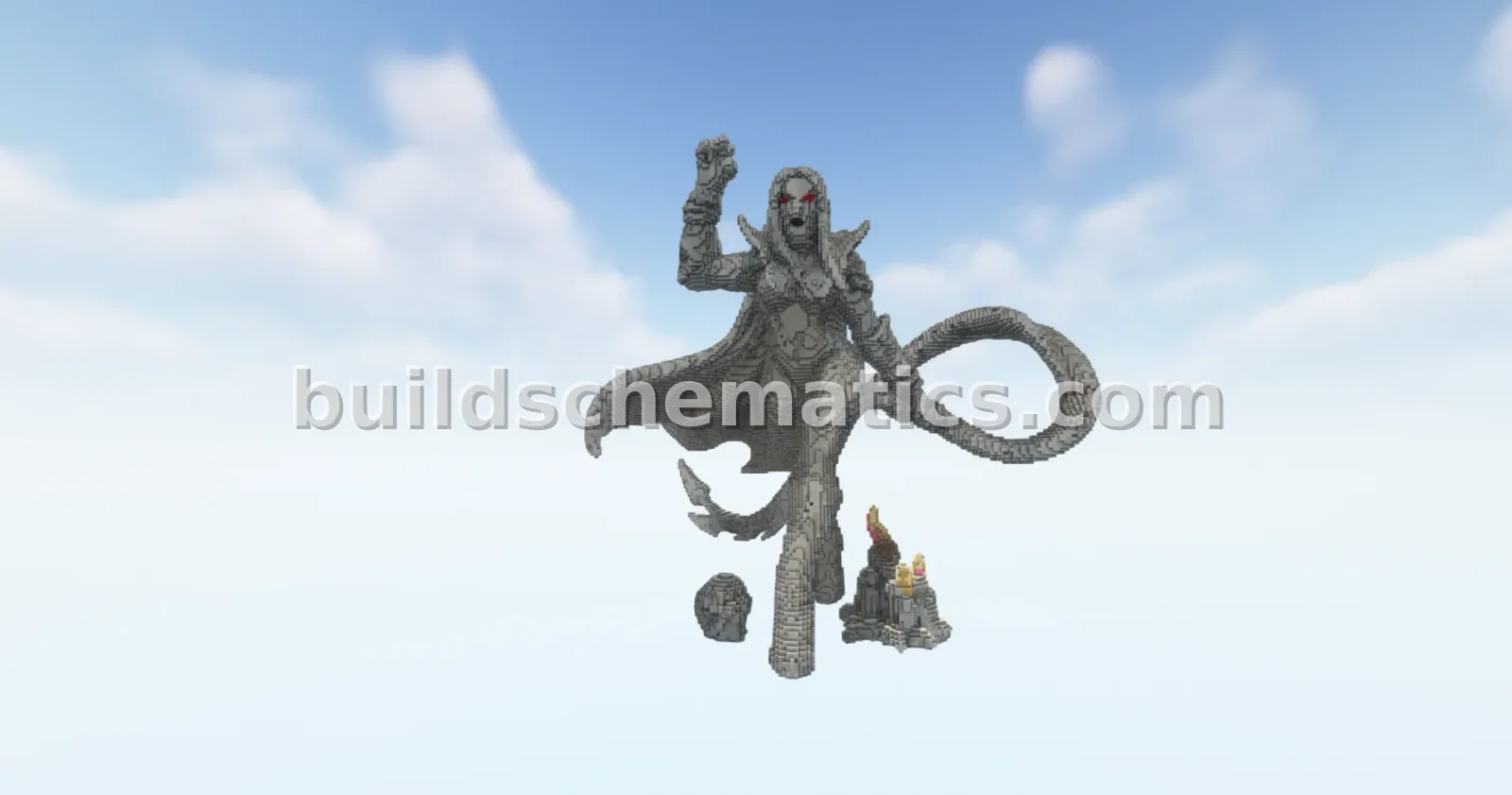 Vampire Matriarch Statue Minecraft Build