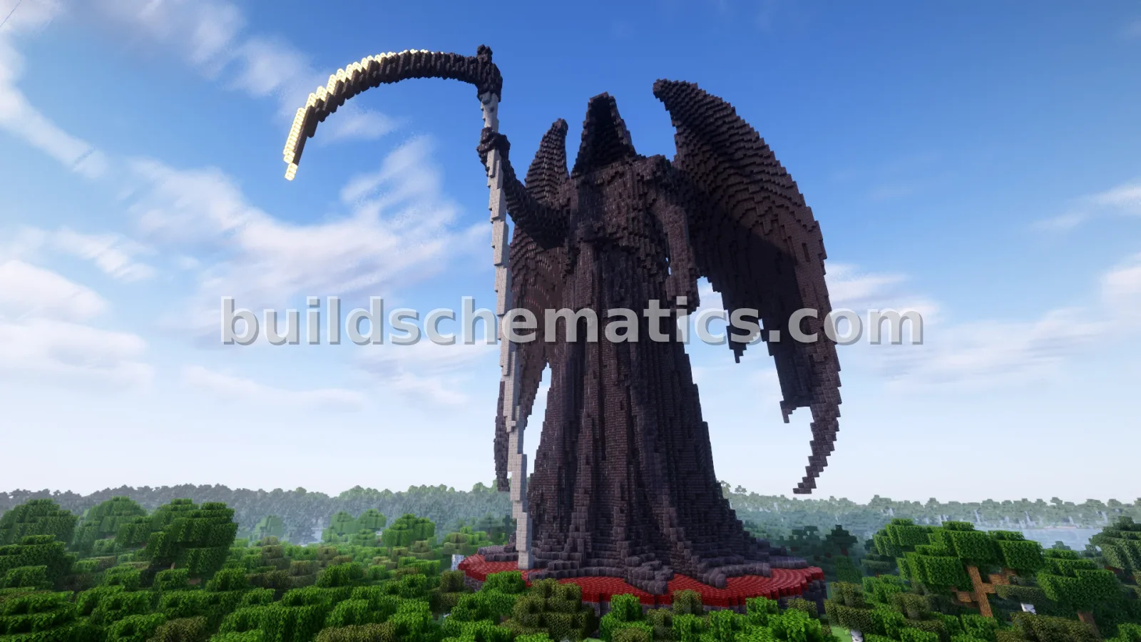 Death Reaper Statue Minecraft Build — view 2