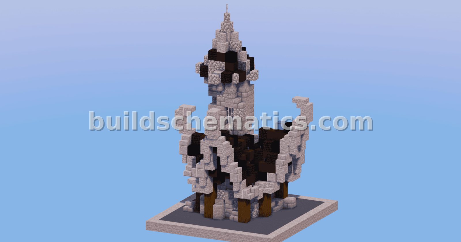 Black Medieval Fantasy House 2 Schematic