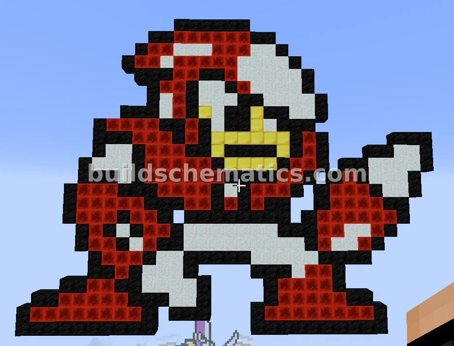 Crash Man Pixel Art