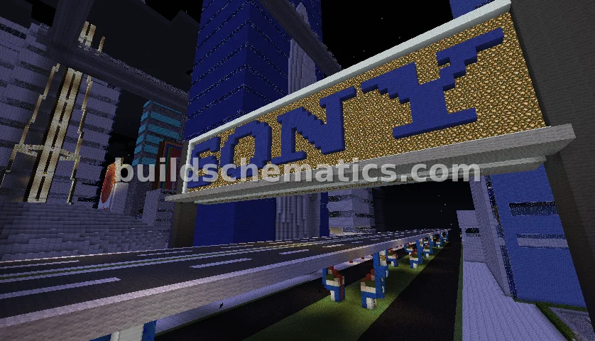 Double-Sided Sony Logo Billboard