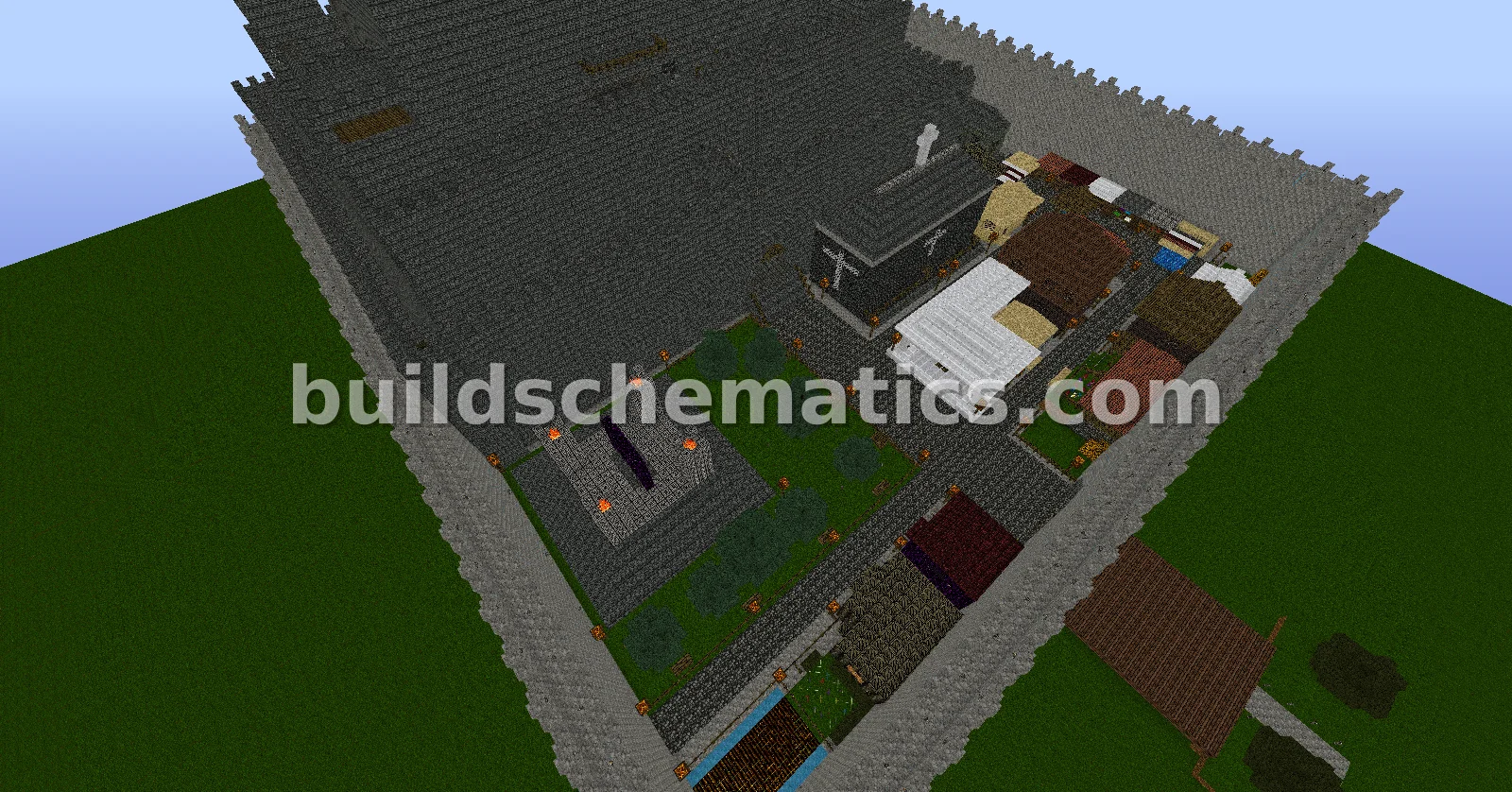 Massive Castle With City Structure — view 2