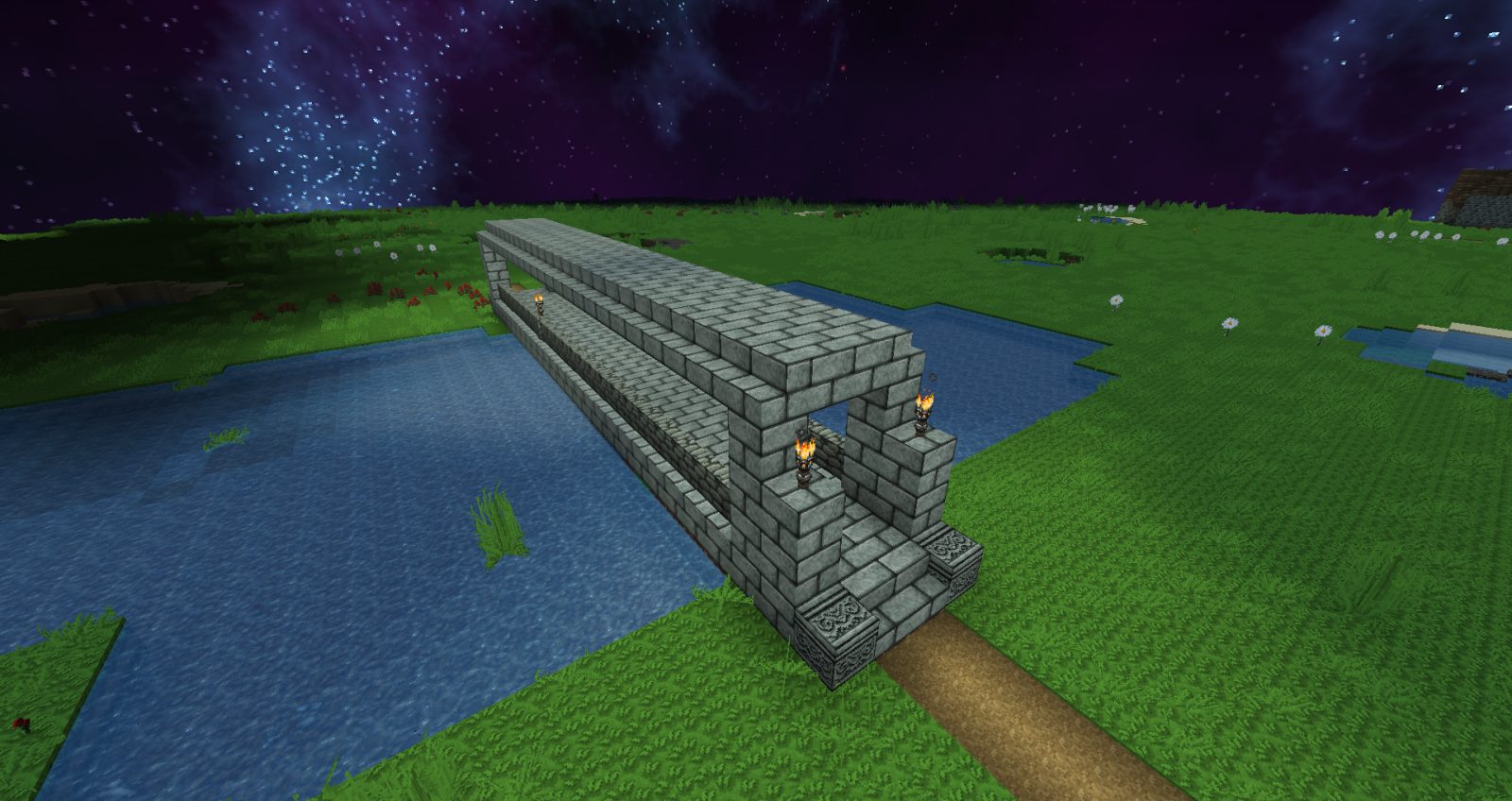 Covered Minecraft Bridge