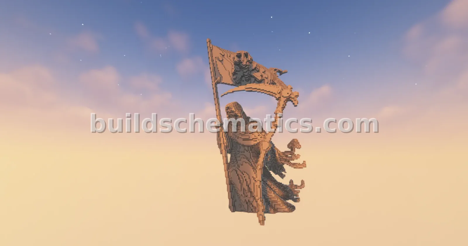 Massive Pirate Reaper Statue — view 3