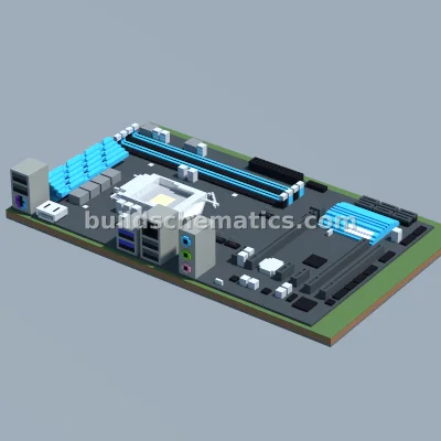 ASRock Z97 Anniversary Motherboard Pixel Art