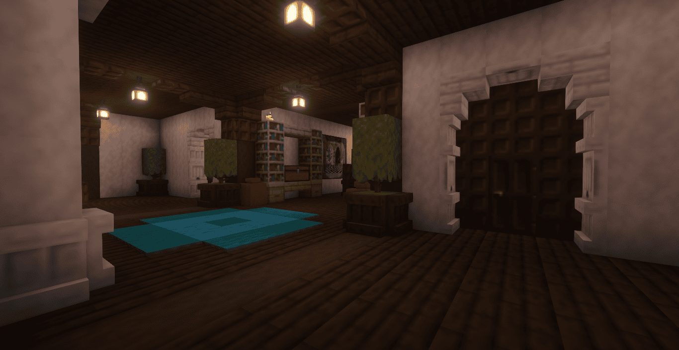 Mushroom House With Oak Accents — view 5