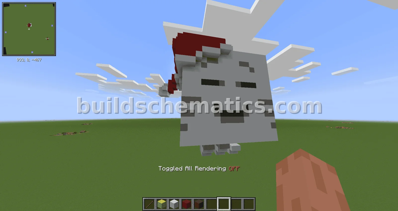 Christmas Ghast Statue — view 2