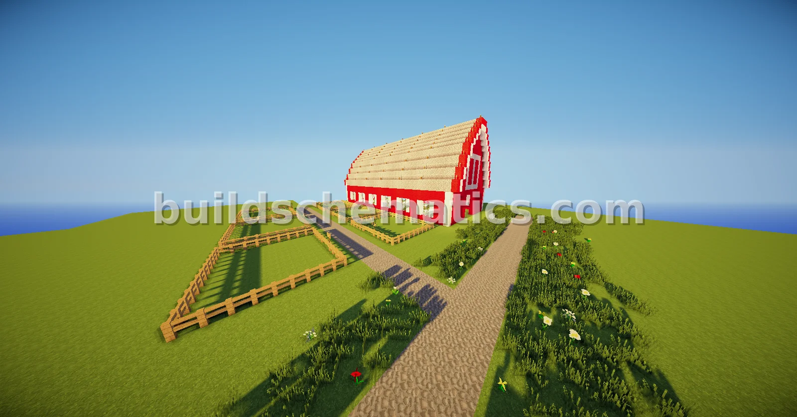 Modern Barn with Livestock Pens