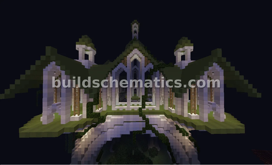 Ancient Green Temple Structure