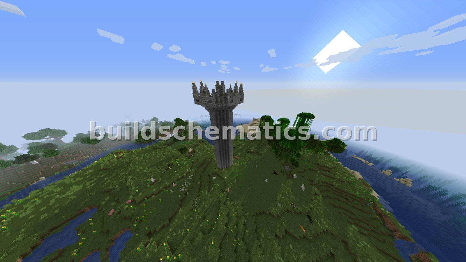 Mossy Cobblestone Tower