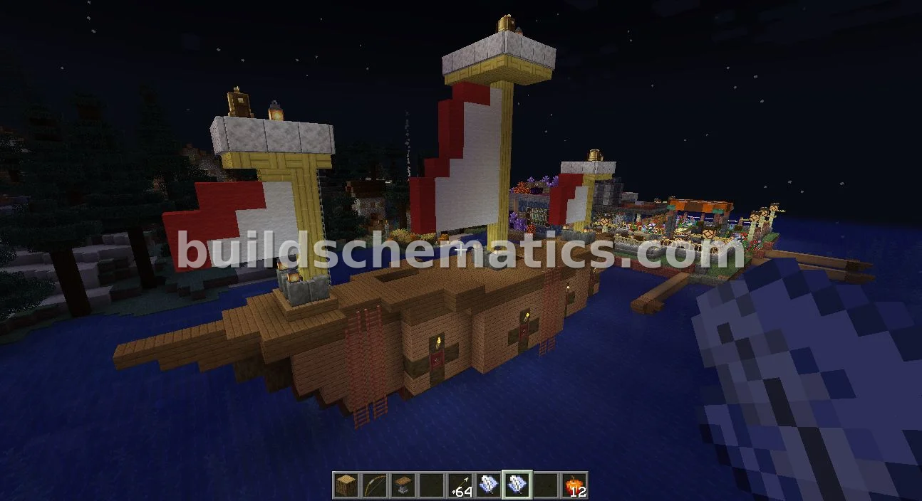 Spruce and Jungle Wood Sailboat — view 2