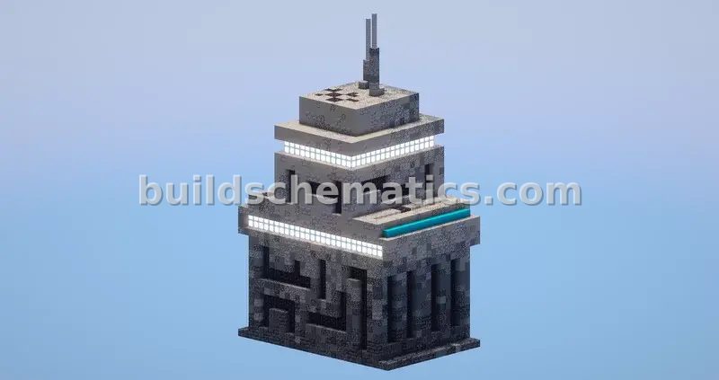 Modern Futuristic Sci Fi Building