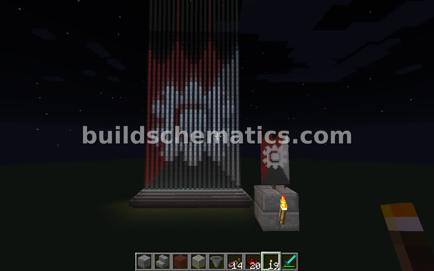 Sun in the Dark Beacon Flag Design — view 2