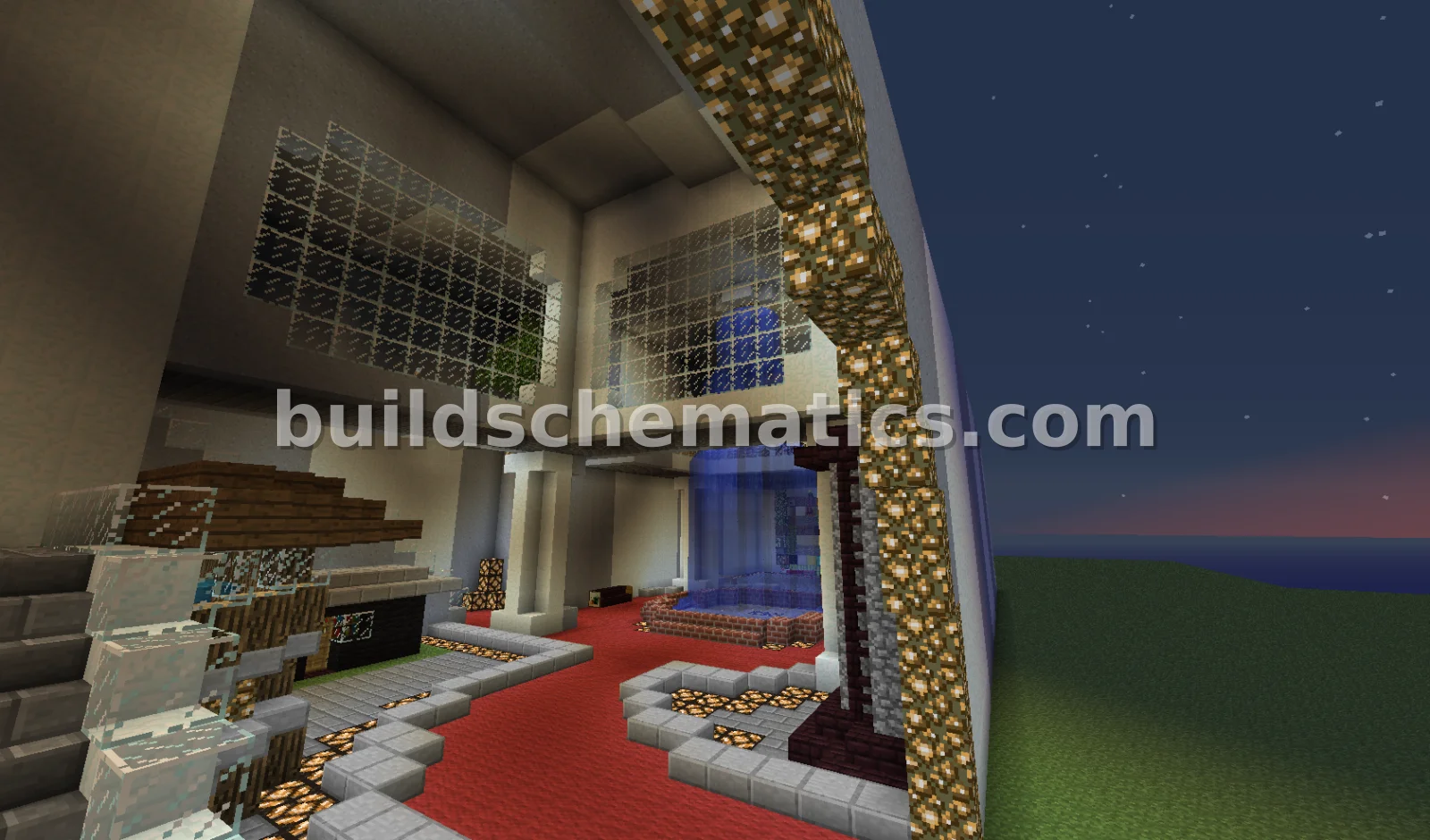 Block Showcase Tower with Mini Biomes
