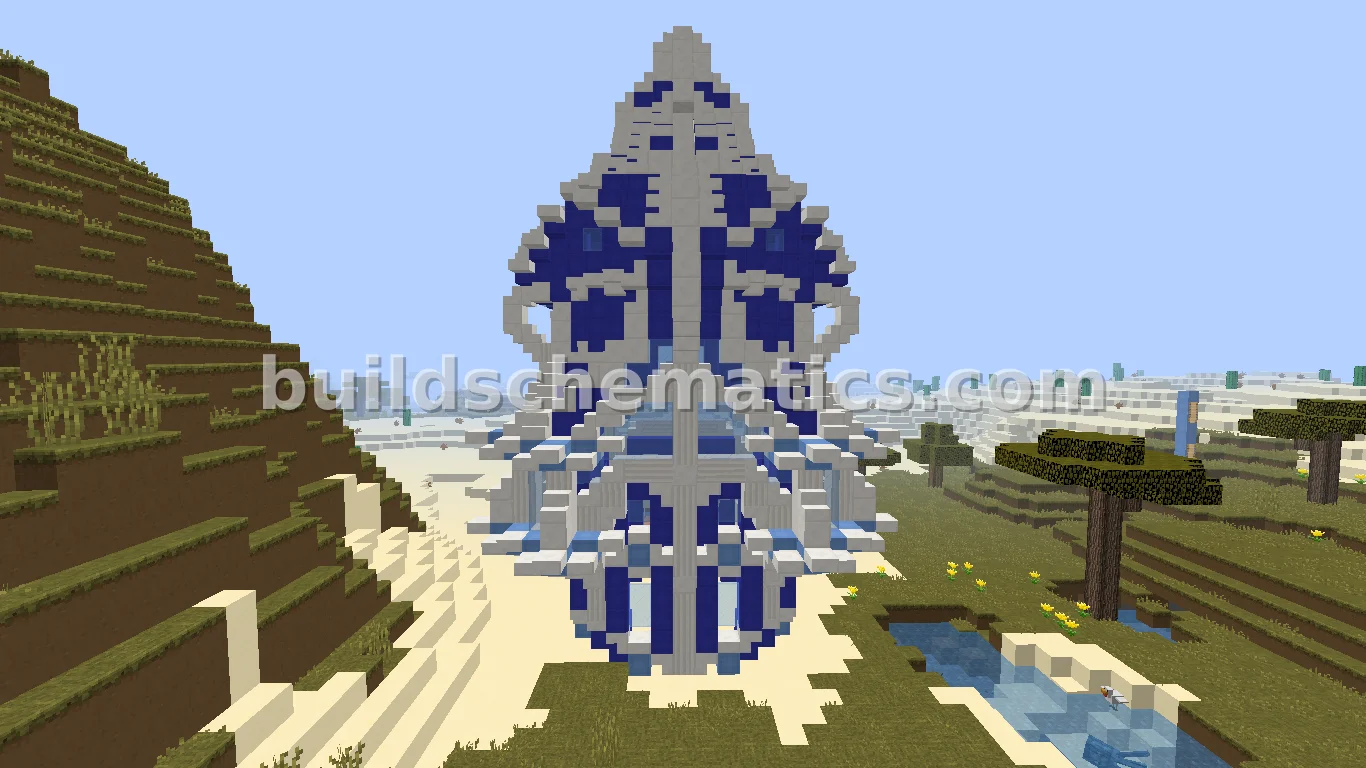Castle Tower Design in Wool and Quartz