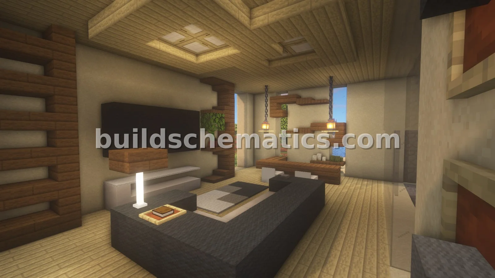 Minecraft Sandstone House Build — view 2