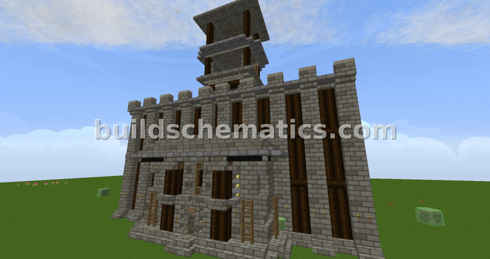 Medieval Guard Tower with Signal Fire