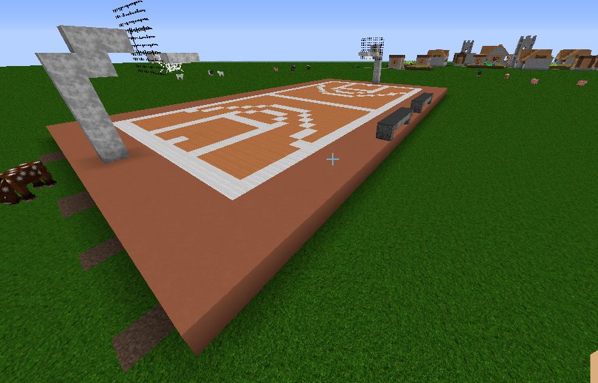 Minecraft Basketball Court