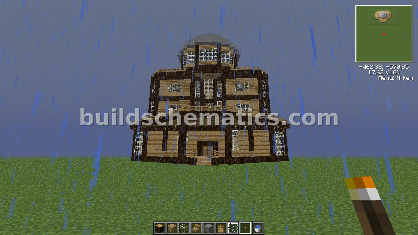 Rustic Wooden Mansion - Medium Build