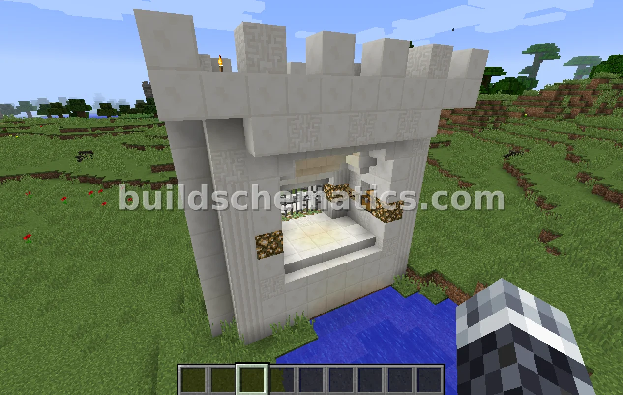 Medieval Castle Gate with Security Features