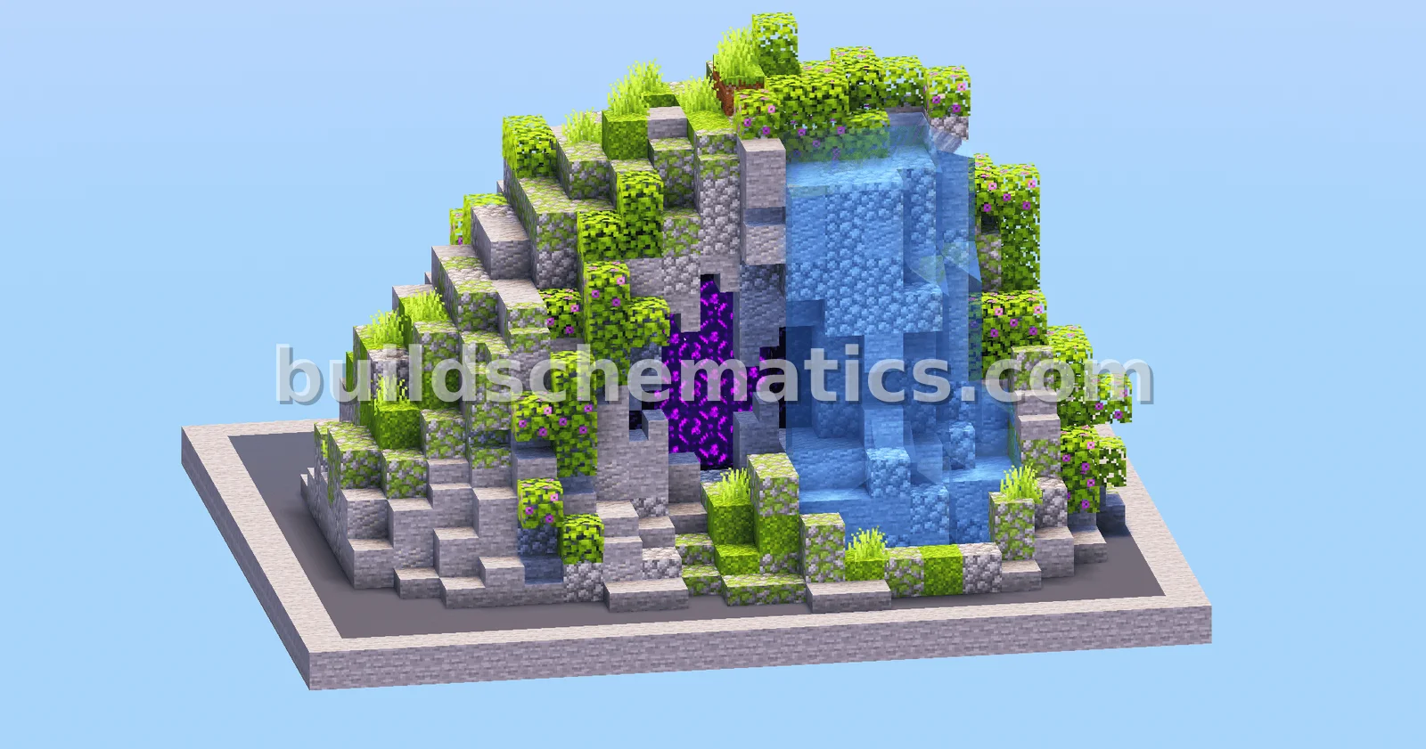 Hidden Portal Waterfall Structure
