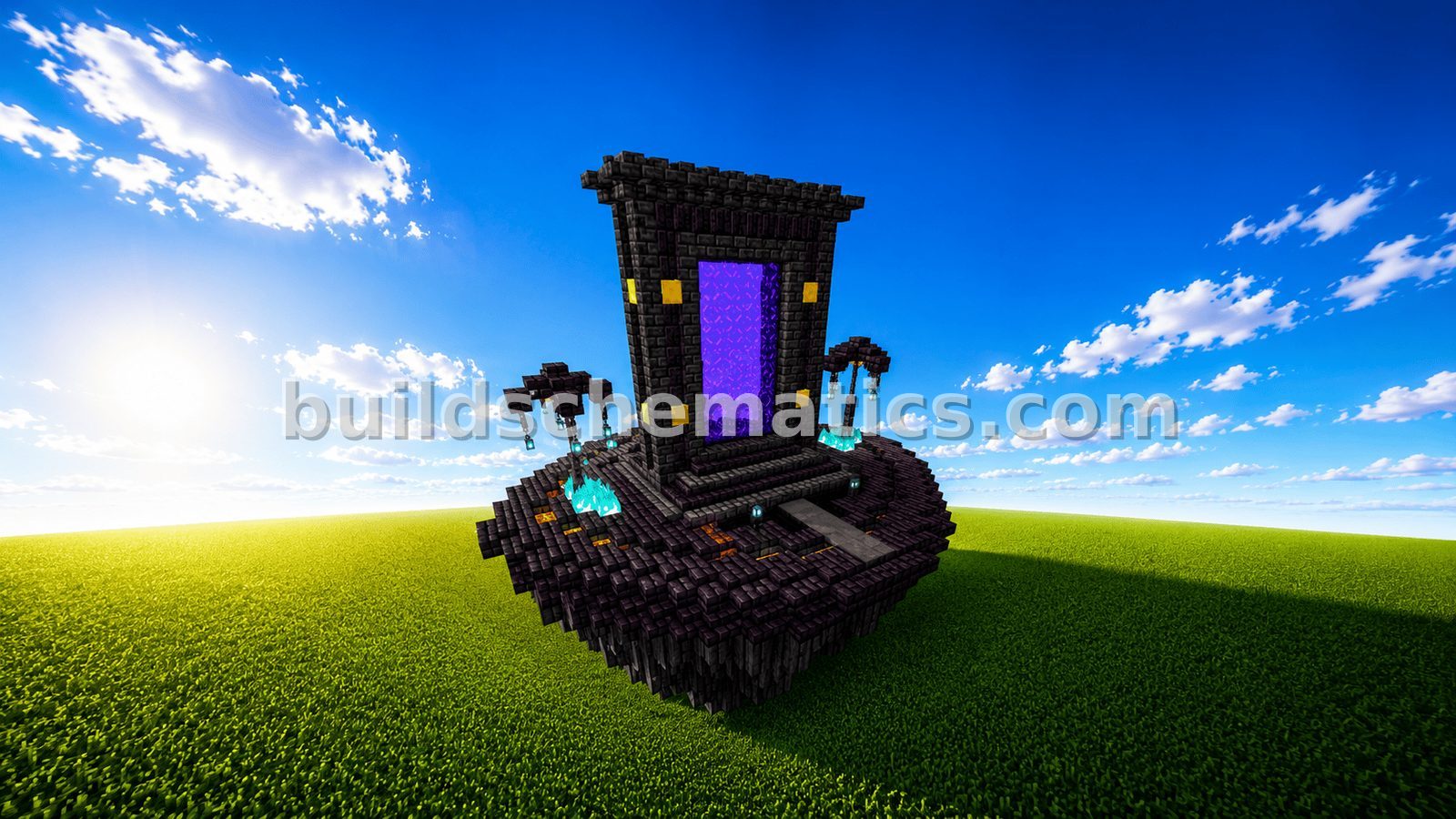 Floating Nether Portal Decoration