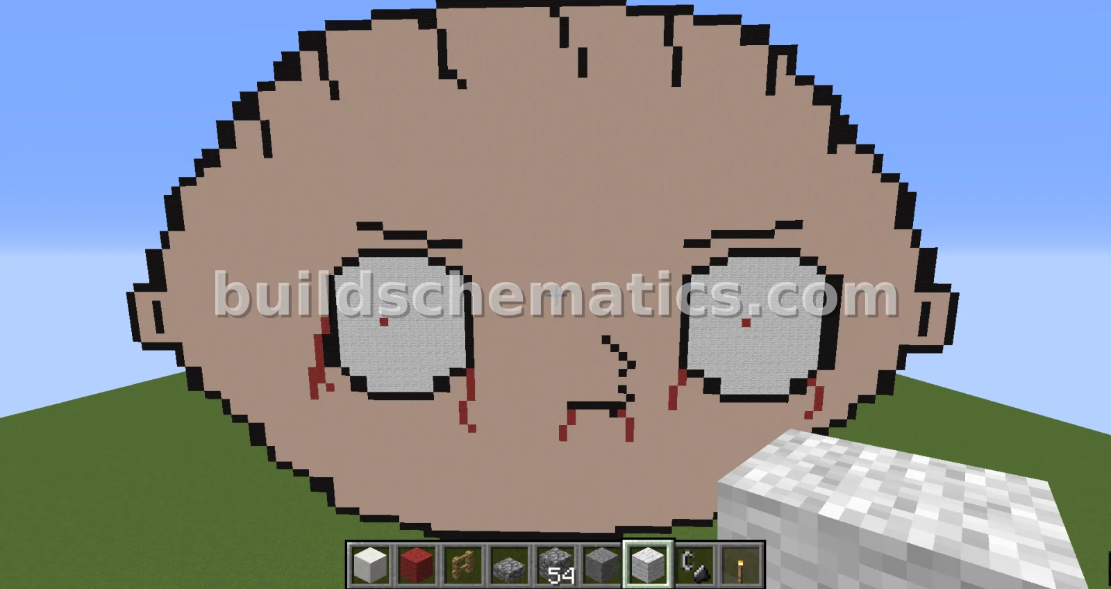 Bloody Stewie Pixel Art