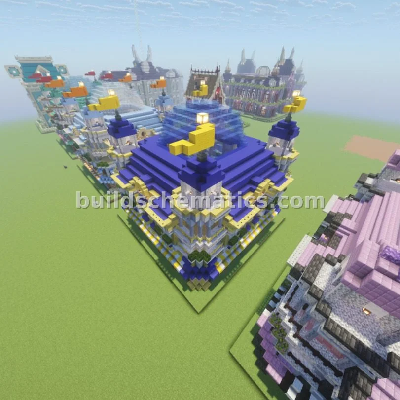 Medieval Blue Shop With Dome — view 2