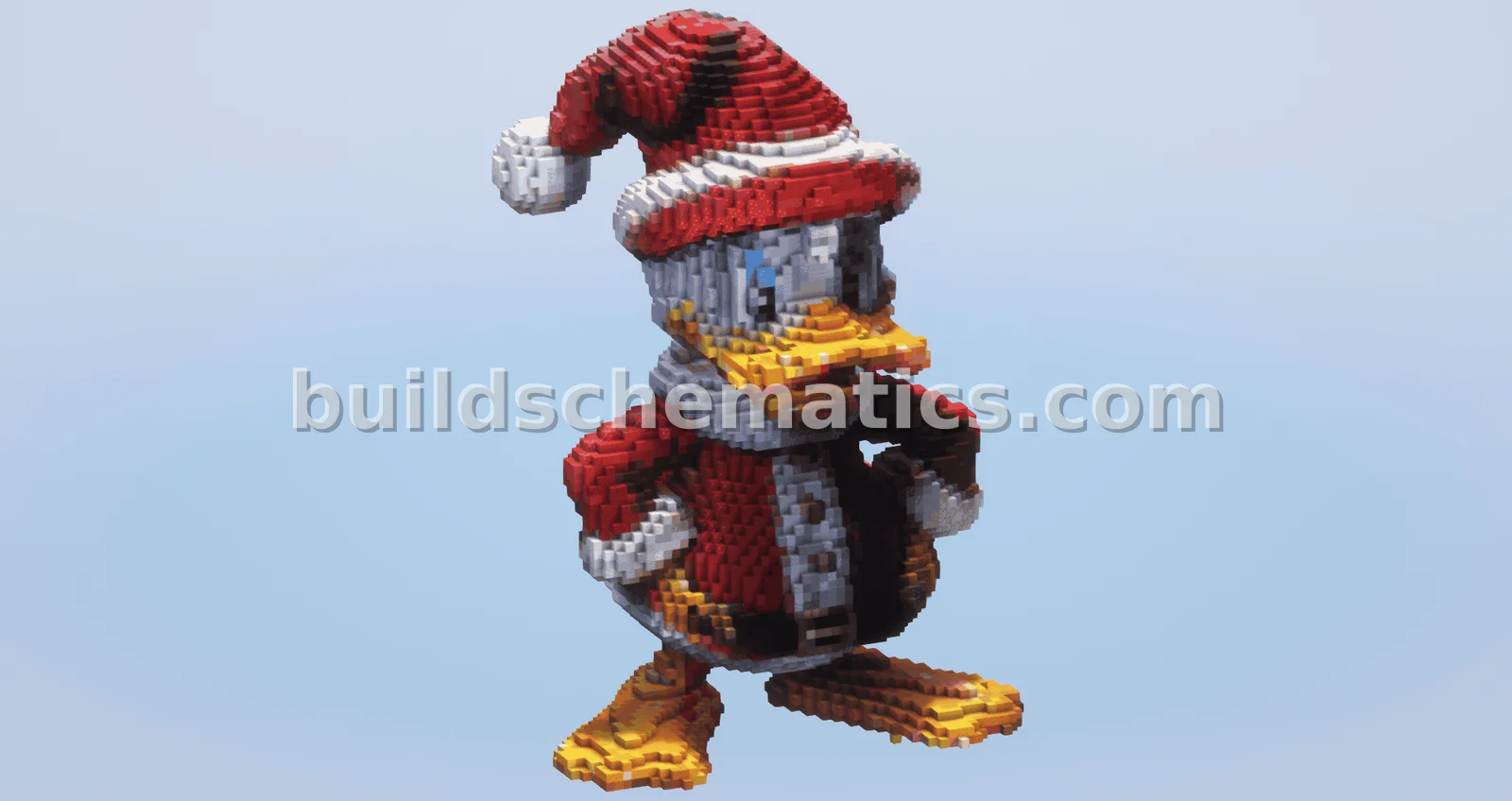 Christmas Donald Duck Statue