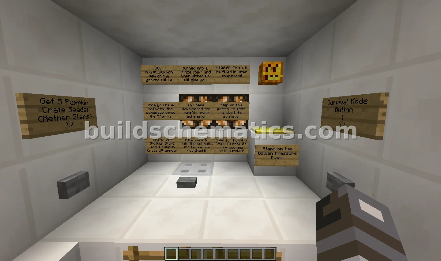 Redstone Pumpkin Crate with Custom Prizes
