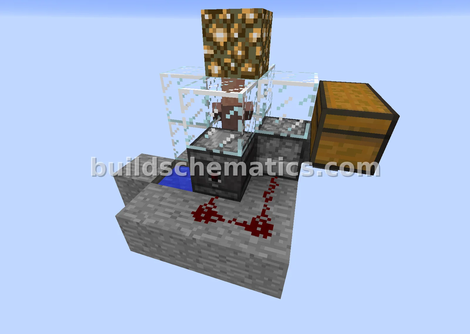Automatic Wheat Farm with Bone Meal — view 3