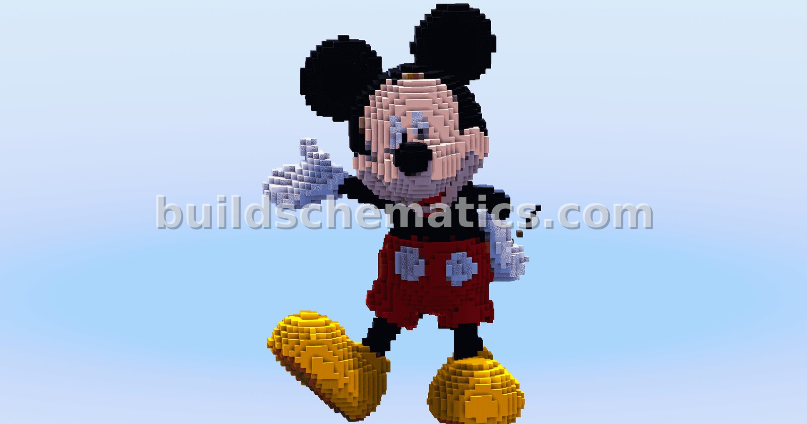 Mickey Mouse Minecraft Build