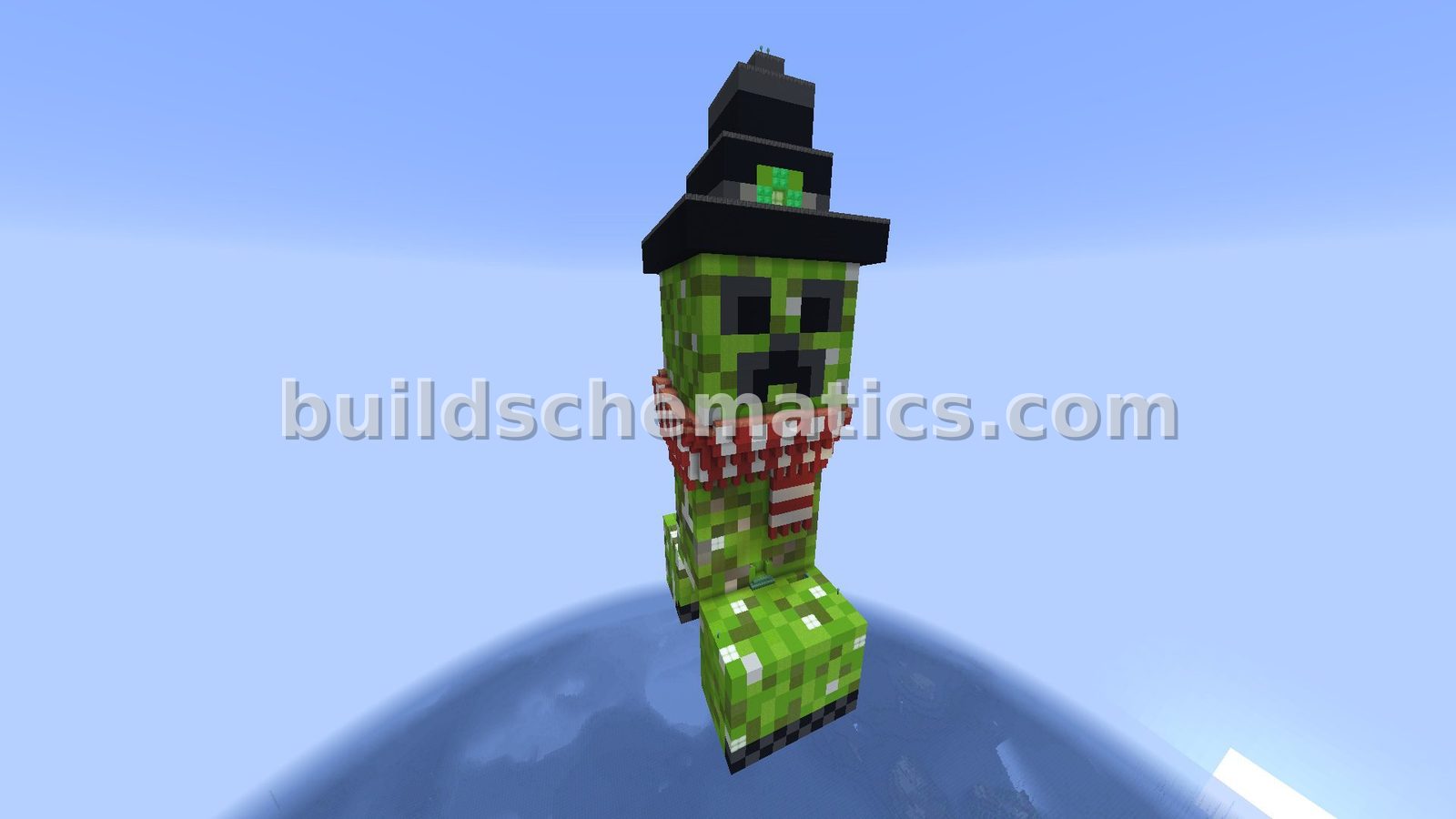 Giant Creeper Shaped Mob Farm