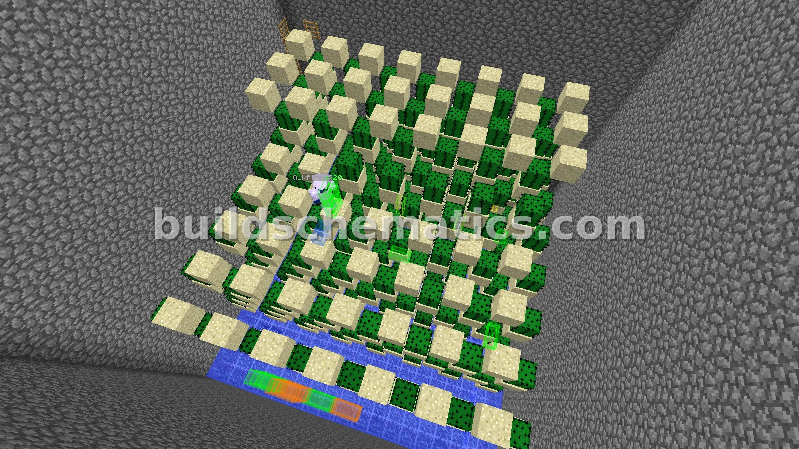 Large Cactus Farm with 15 Levels