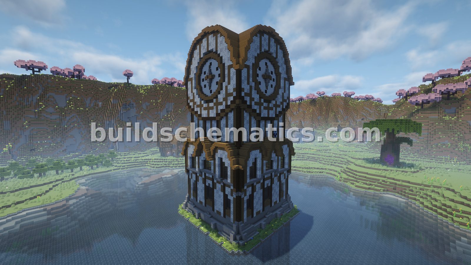 Clock Tower Mob Farm Structure — view 3