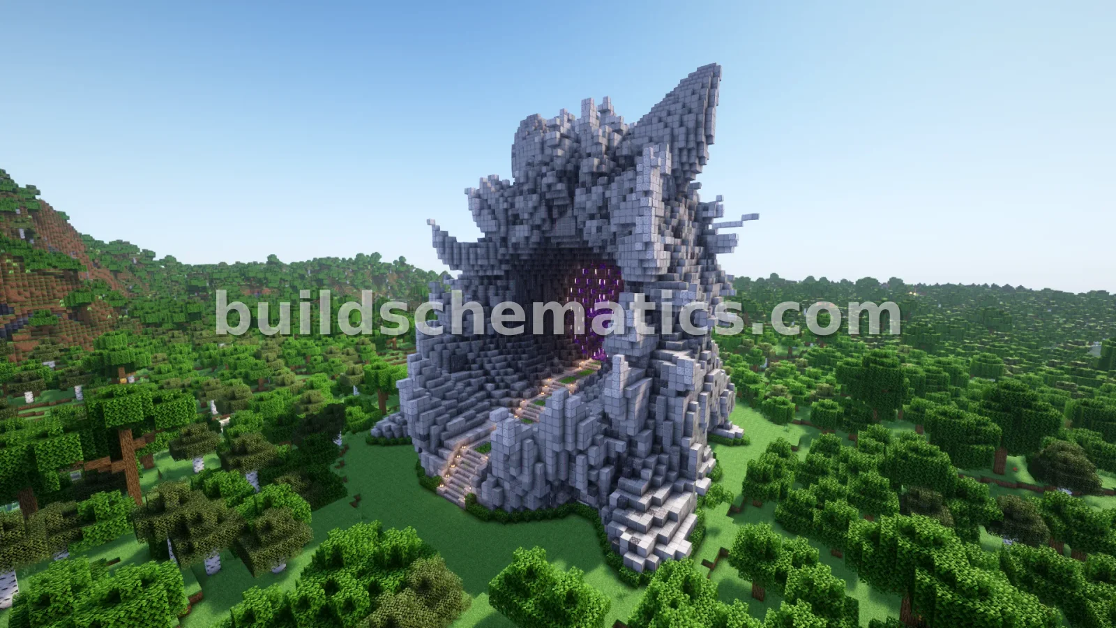 Cat Nether Portal Statue — view 3