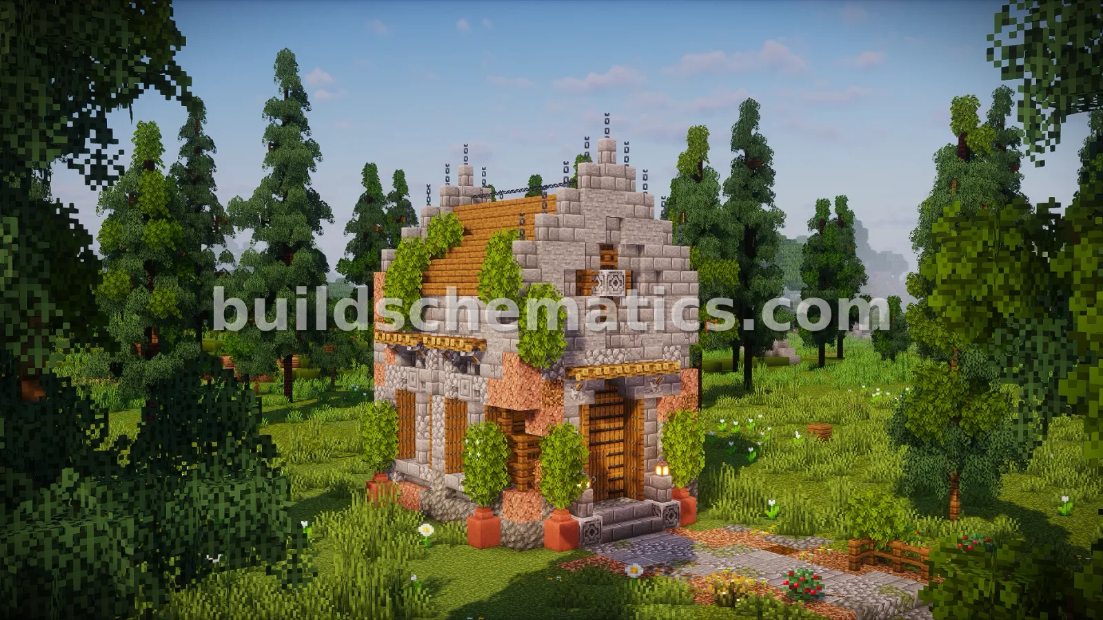 Ruined Starter House Minecraft Build — view 2