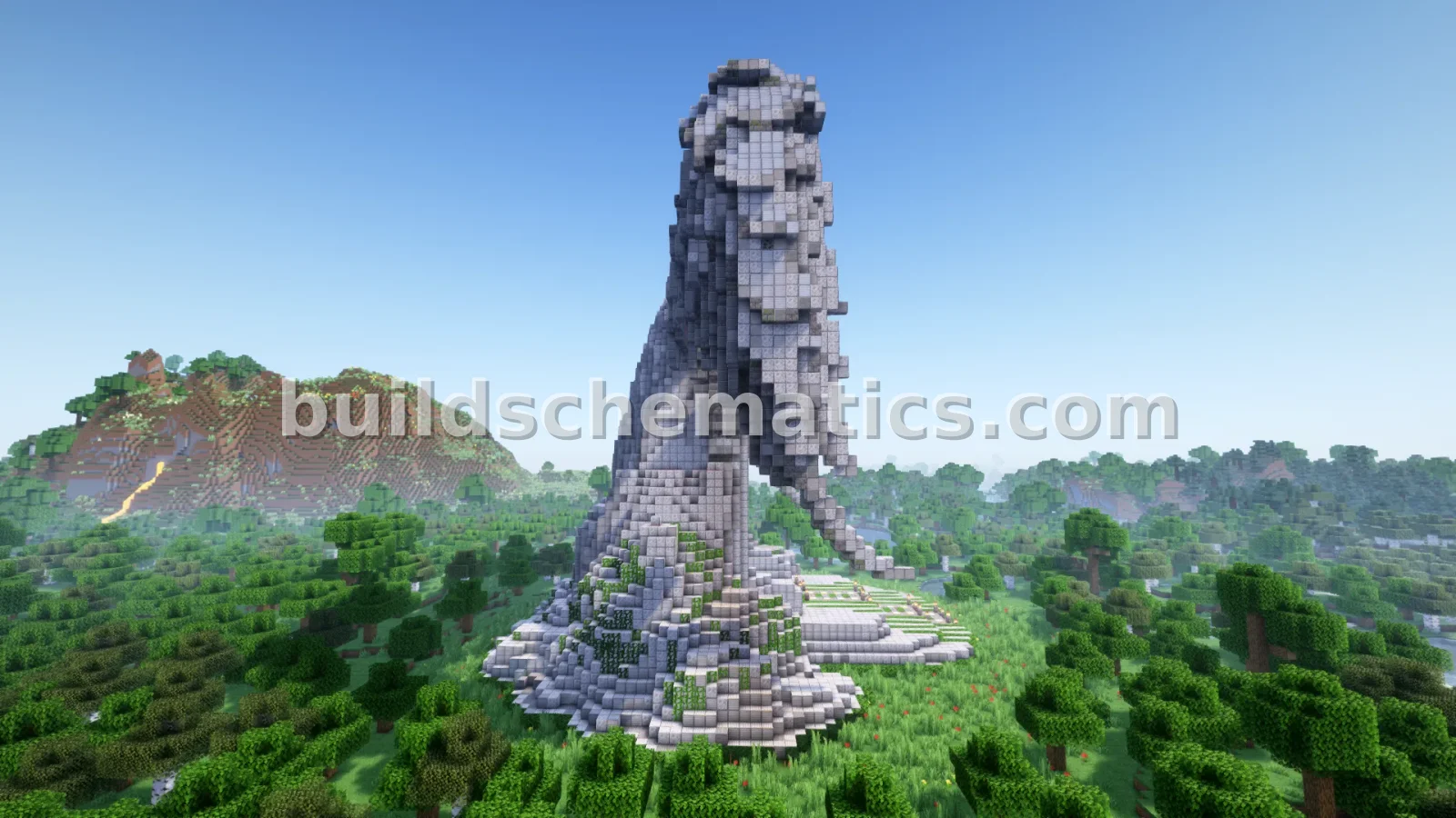 Angel Wings Elysium Nether Portal Statue Build — view 2