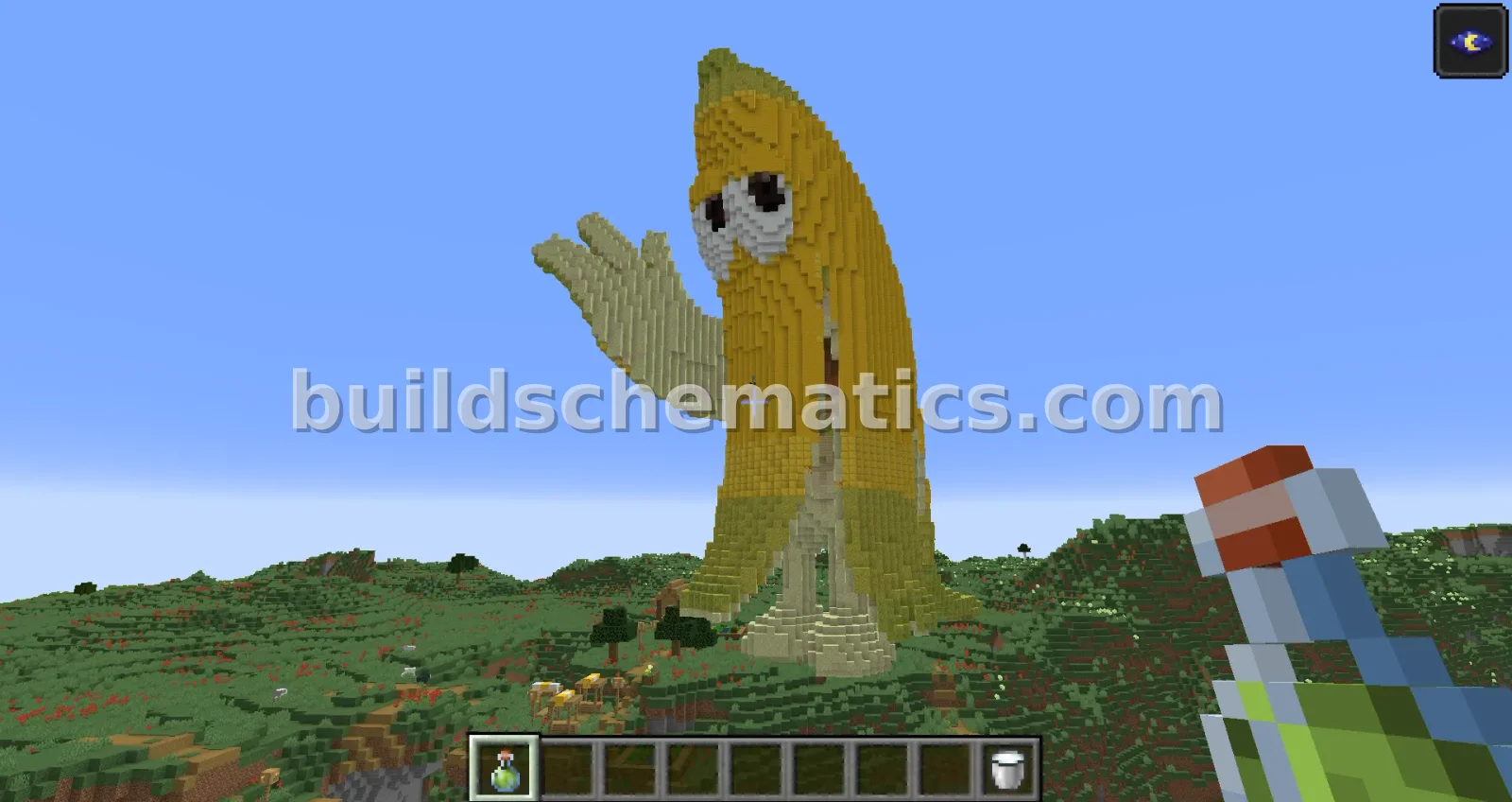 Xananab Statue Minecraft Build — view 3