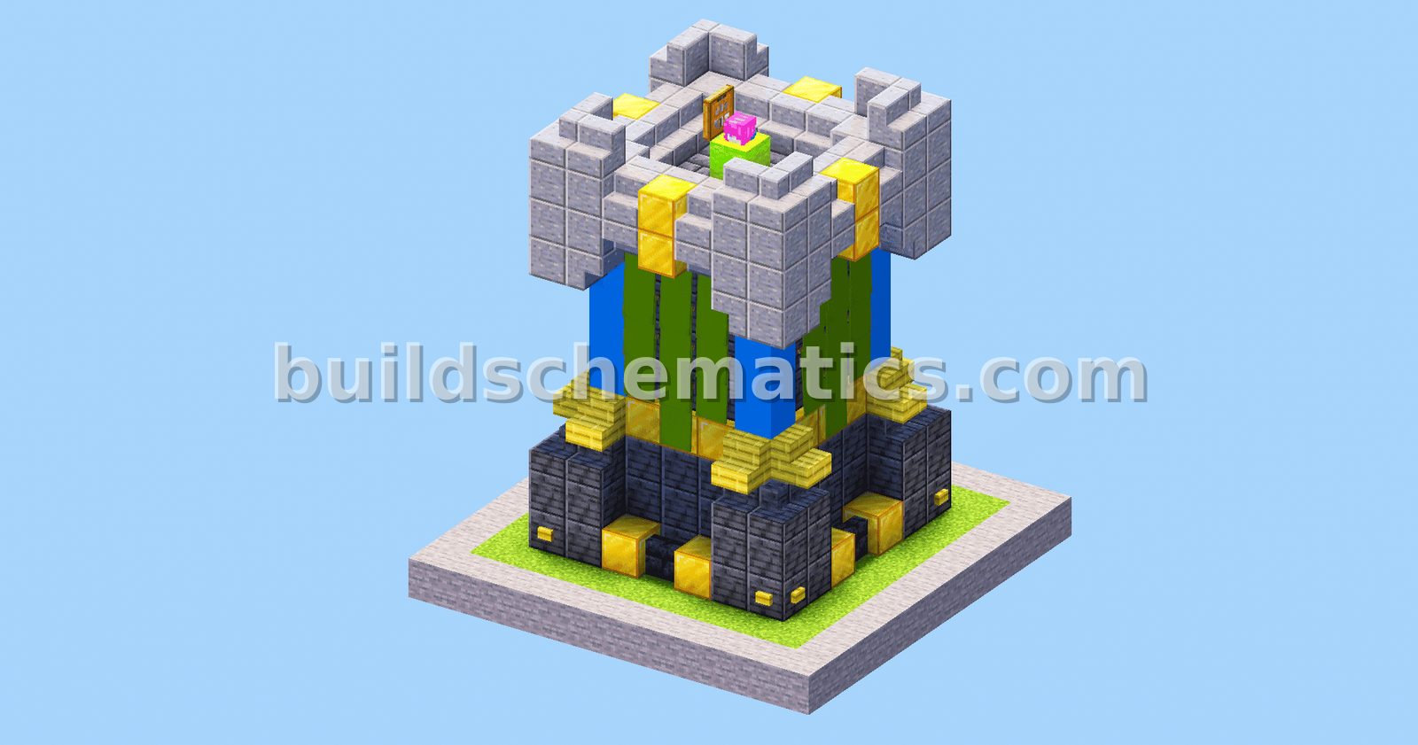 Clash of Clans Archer Tower – Level 17 Minecraft Build